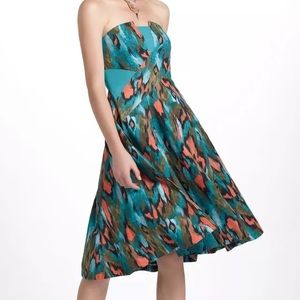 Multicolor Strapless Dress